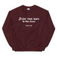 unisex-crew-neck-sweatshirt-maroon-front-61157f2357176