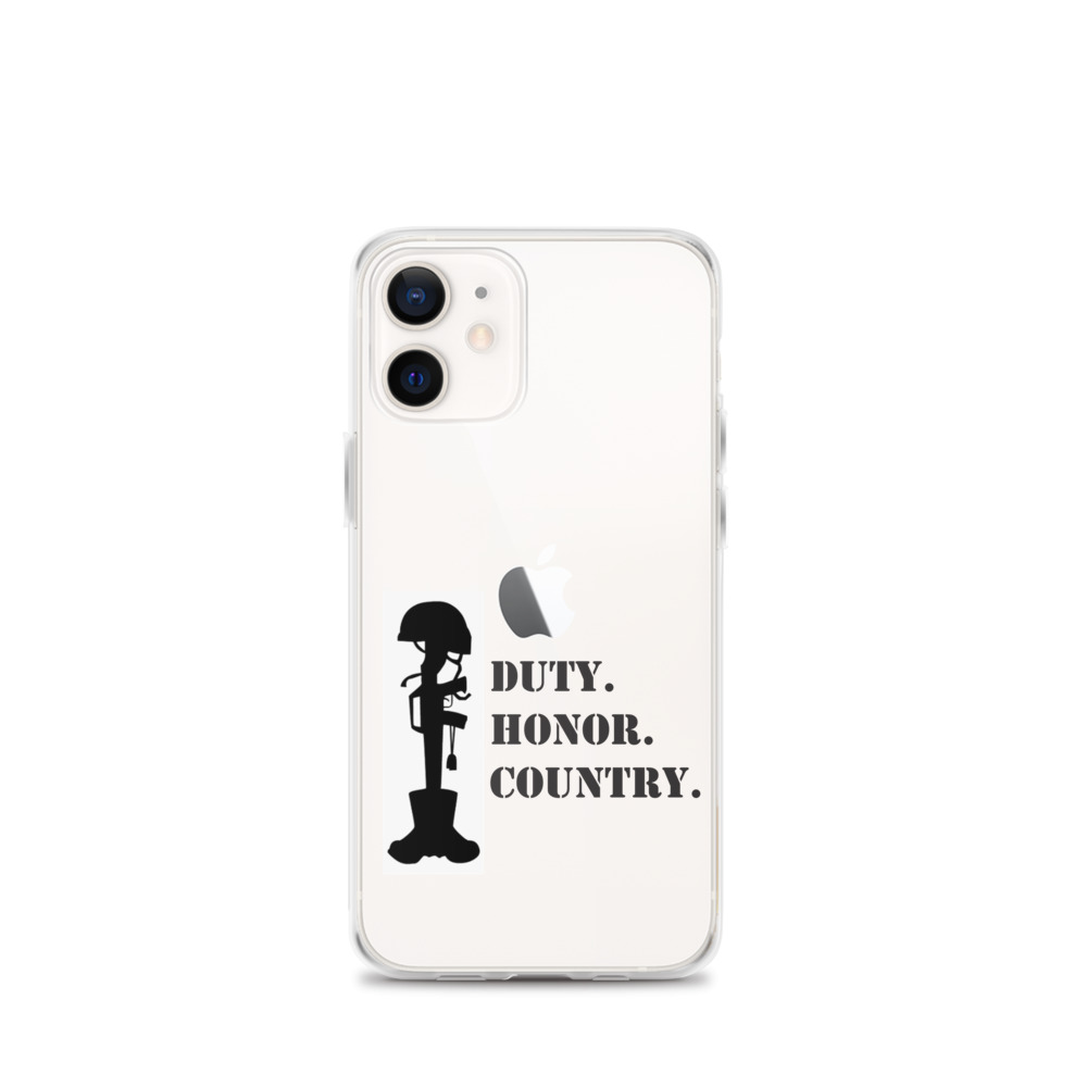 Freedom Duty, Honor, Country Black print iPhone Case - Bobs Little Sport  Shop